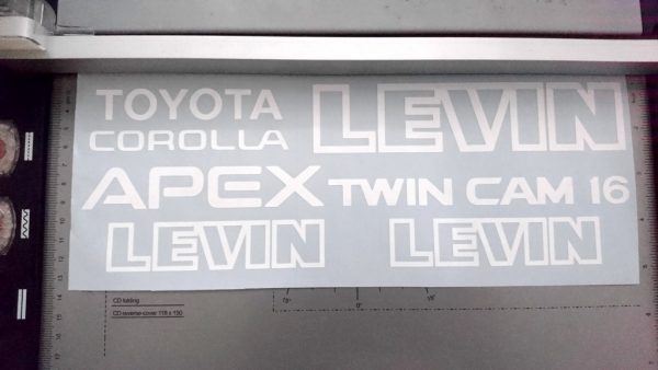 Toyota Corolla Levin Apex Twin Cam 16 AE86 full sticker set