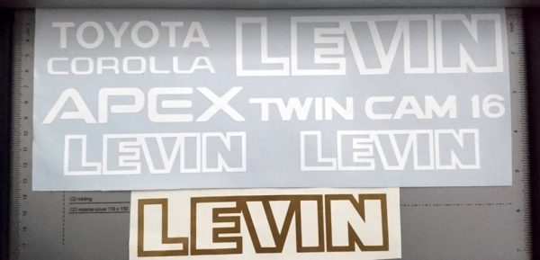 Toyota Corolla Levin Apex Twin Cam 16 AE86 with grille full sticker set
