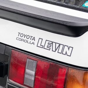 Black Toyota Corolla Levin AE86 kouki (facelift) rear bootlid decal sticker