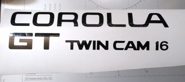 USDM and European Corolla decal post-facelift - Actual product