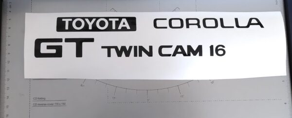 European Toyota Corolla decal pre-facelift - Actual product