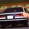Black Toyota Corolla Levin AE86 kouki (facelift) 2-door rear bootlid decal sticker