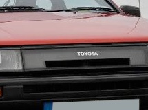 Toyota Corolla AE86 facelift (kouki) grille sticker decal