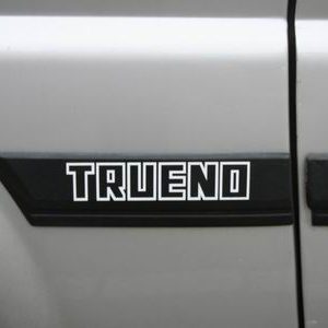 Toyota Sprinter Trueno AE86 side moulding decal sticker in white