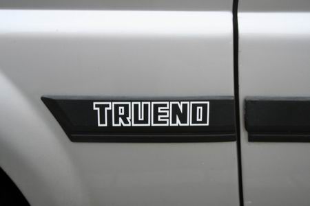 Toyota Sprinter Trueno AE86 side moulding decal sticker in white