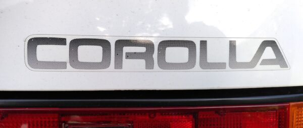 USDM and European Corolla decal post-facelift - Original