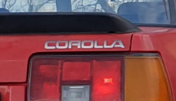USDM and European Corolla decal post-facelift - Original