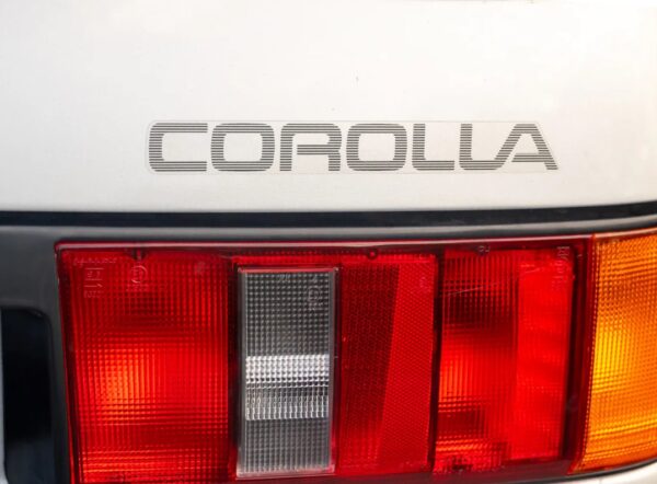 US and European Corolla decal post-facelift example
